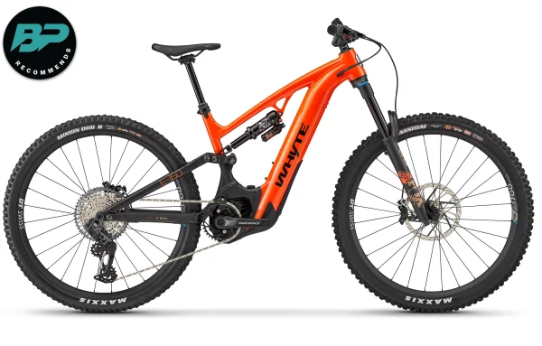 Whyte E-160 Orange hel sykkel fra siden